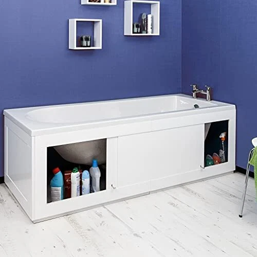 Panel de baño Croydex WB995122 desplegable-n-Fit altura ajustable 50-53 cm, 168 cm,