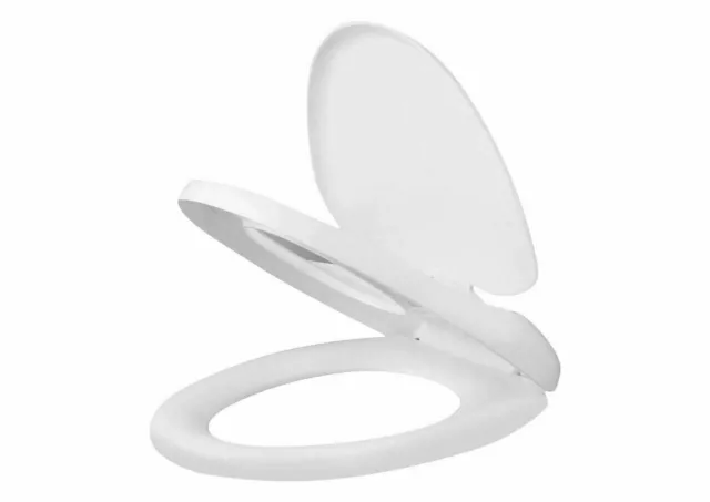 Oval Family Toilet Seat with Built-in Child Seat Kids Potty Training Soft Close