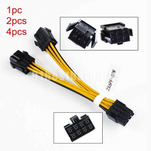 OKGEAR Prolunga Cavo Alimentazione GPU 12 Pollici – 8 Pin PCI-E A 8 Pin PCI-E, Manica Nera