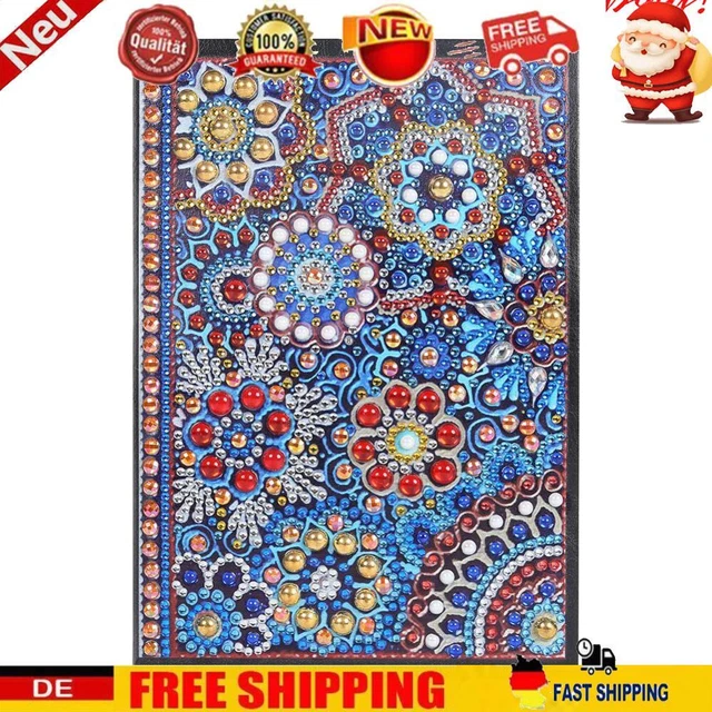 DIY Mandala Special Shaped Diamond Painting 50 Pages A5 Notebook Diary Book Gift