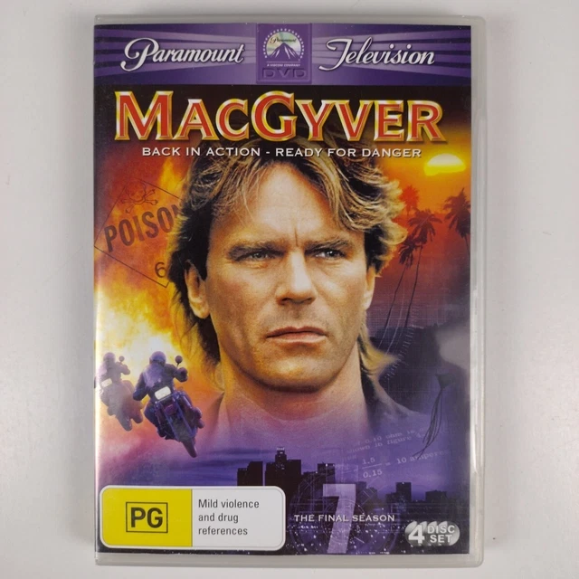 MacGyver : Season 7 The Final Season DVD 1991 4 Discs Region 4