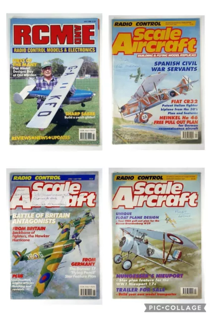 4 MODEL AIRCRAFT MAGAZINES - 3 Scale Aircraft Magazines + 1 RCME Magazine