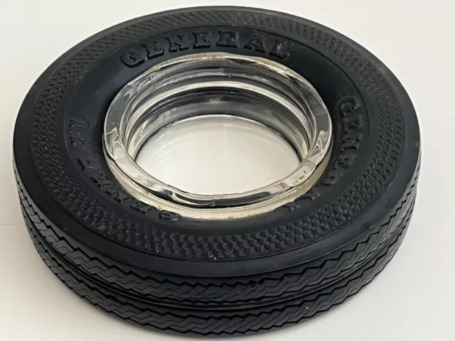 Vintage General Tire 6" Clear Ashtray