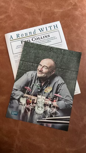 PHIL COLLINS poster and interview | 2010 Q Magazine cutting