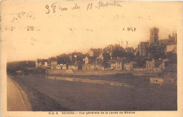 Cpa 58 Nevers General View Of The Levee De Medina