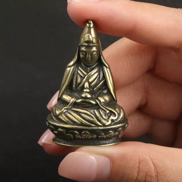 Bronze Statue of Guanyin Bodhisattva Home Worship Ornament Kwan Ornaments