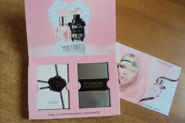 Victor&Rolf Flowerbomb+Spicebomb  EDP Parfum DUO Geschenk Set travel to go  NEU