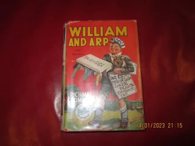 William And Arp Richmal Crompton Fifth Impression 1940 Hb In Dw Plus Extras