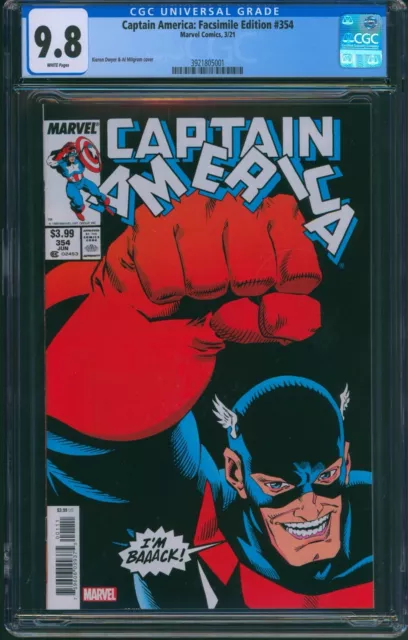 Captain America: FACSIMILE EDITION #354 Marvel 03/21 CGC 9.8