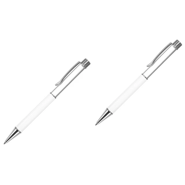 2pcs Press Typ Signature Stift Schreibstift für Bürogeschäft DIY Sublimation Pen