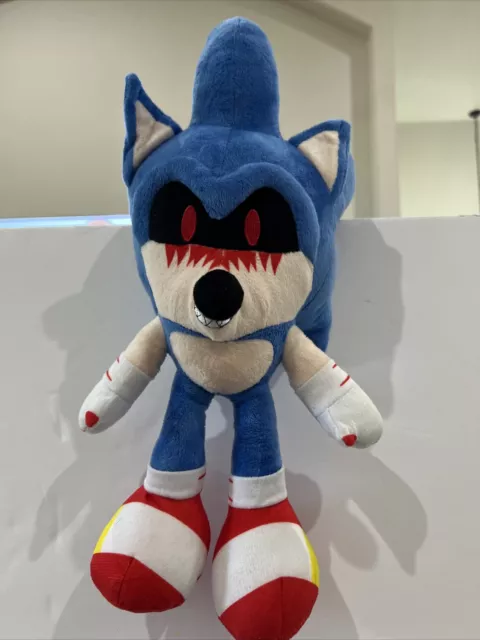 UIQCBHD 14.6 inch Blood Sonic.exe Plush Toy, Dark Sonic.exe