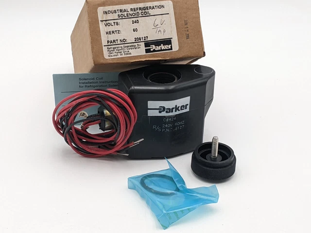 Parker 206127 Industrial Refrigeration Solenoid Coil 240 VAC HVAC Replacement