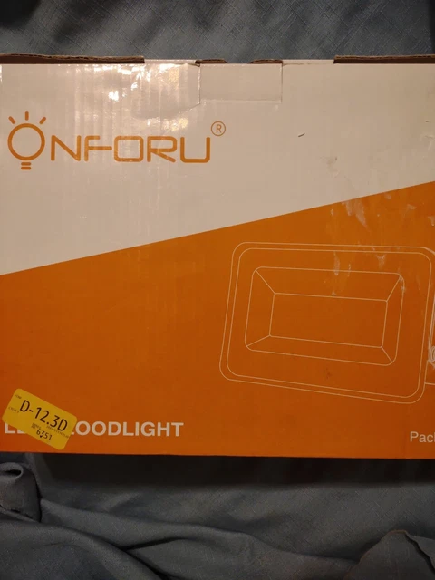 Onforu 2 Pack 100W LED Black Light, Blacklight Flood Light with Plug, IP66 Water
