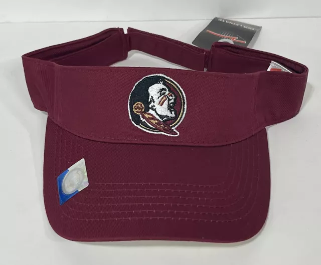 FSU Florida State Seminoles NCAA College Sun Visor Strap SnapBack Sports Hat Cap