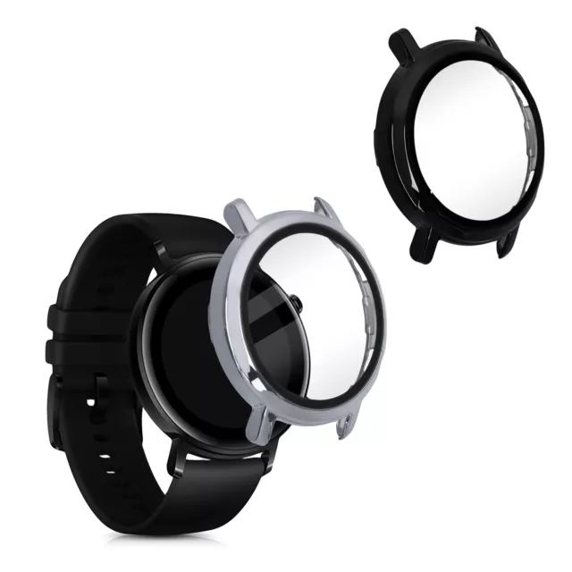 2x Coque cadre écran compatible avec Huawei Watch GT2 42mm