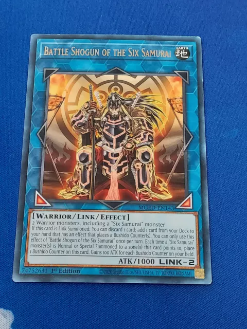 Battle Shogun of the Six Samurai - MGED-EN143 - Yugioh! Yu-Gi-Oh! Rare Nice!