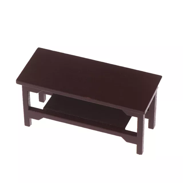 1/12 Dollhouse Miniature Retro Wooden Coffee Table Furniture Toys Accessor#LA