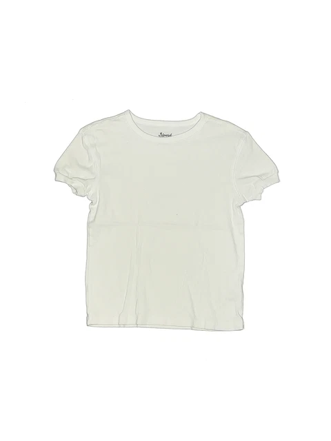 Leveret Girls White Short Sleeve T-Shirt 8
