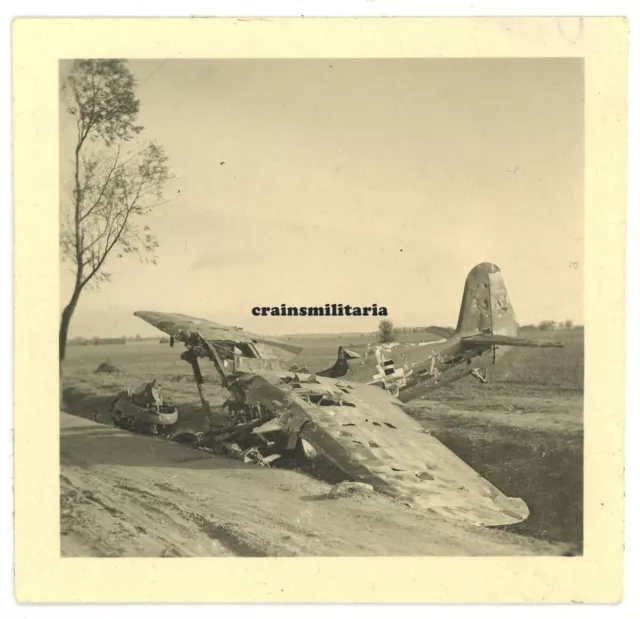 Orig. Foto russisches Flugzeug Wrack in Russland 1941