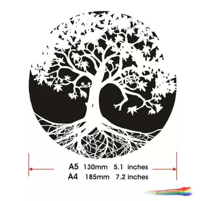 Tree  Stencil  #3: For Walls, Furniture and Art: ST37 2