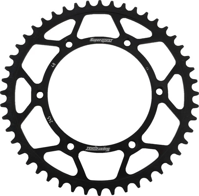 Supersprox Rear Steel Sprocket 48T Black RFE-245-48-BLK