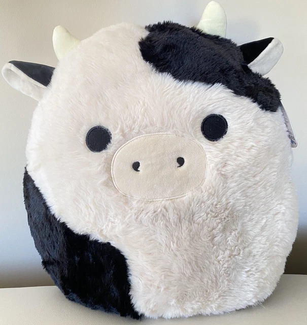 BNWOT LARGE COW Squishmallow Connor the Fuzzamallow Cow Squishmallow