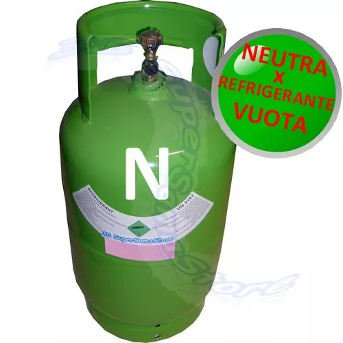 Bombola neutra vuota per stoccaggio gas refrigerante - capacità 12 Lt