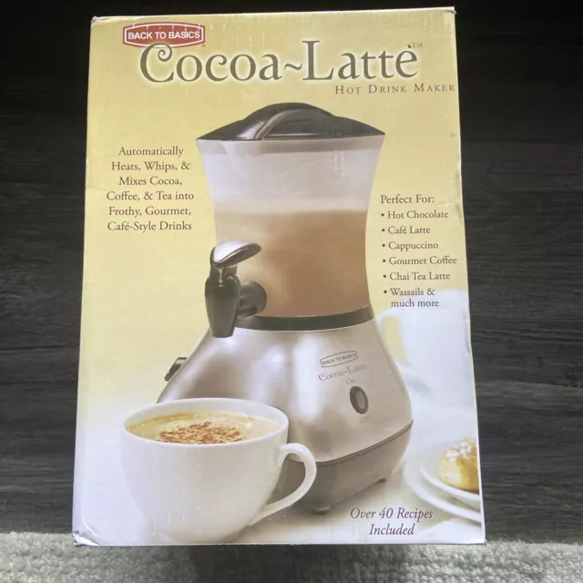 Back to Basics Cocoa Latte Hot Drink Maker CM300BR Silver