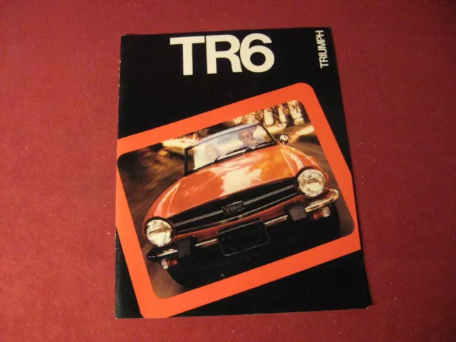 1975 Triumph Tr6 Sales Brochure Catalog Booklet Old Original 299