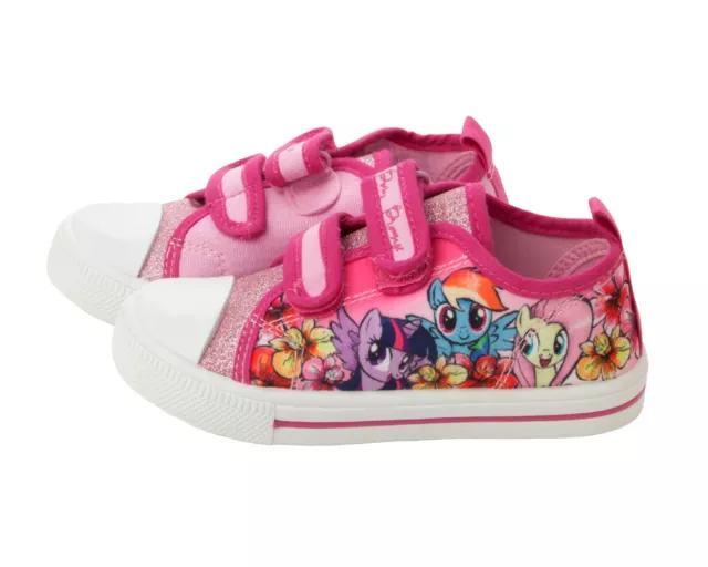 Scarpe Da Ginnastica Ufficiali My Little Pony Rosa Glitter In Tela Taglia Uk 6 2