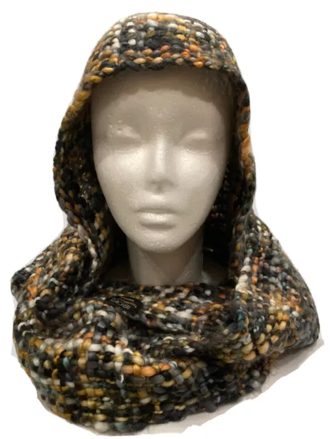 Women’s Infinity Hooded Hat Scarf Head Crotchet Wrap Winter Knit Cowl Free