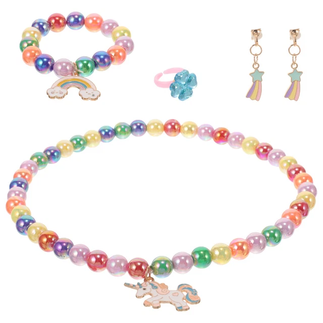 Collier Sirène Enfant - Cristal Arc-en-Ciel - Bijou Fille - Cadeau Magique
