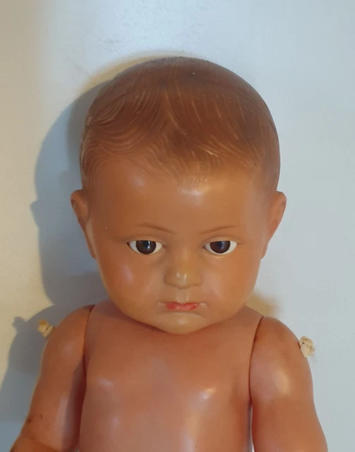 Ensemble de 2 anciens poupons français – Celluloïd SNF 49 cm