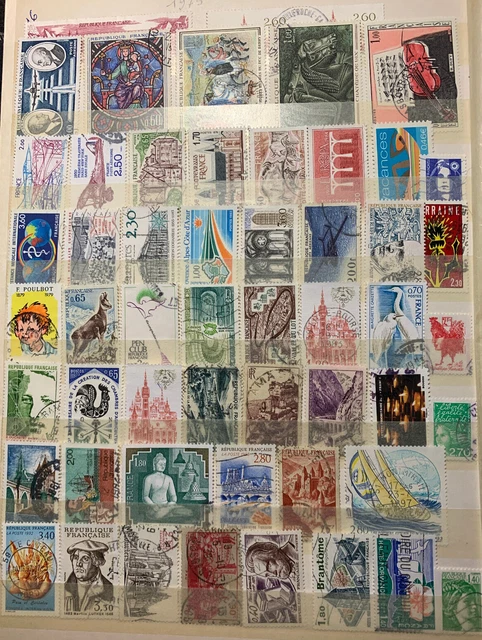 LOT DE 100 Timbres France Obliteres Tous Differents.l19 EUR 4,00 LOT DE 100 Timbres France Obliteres Tous Differents.l19 EUR 4,00