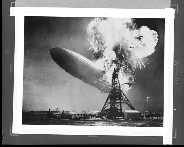 Airship Disaster THE HINDENBURG ZEPPELIN airship disaster movie Vintage 8x10 Studio ...