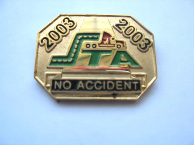 2003 Saskatchewan Trucking Association Lapel Pin - No Accident Award