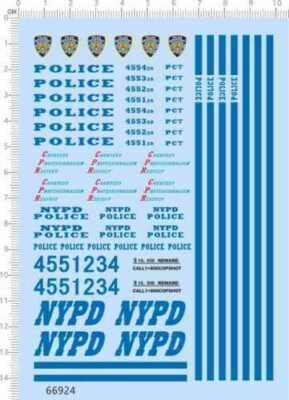 24 x Decalcomanie formulazione della polizia ideale per i modelli codice 3 etc Cararama & Hongwell 