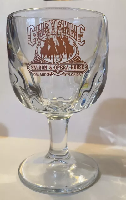 Church Street Station Orlando Florida Cheyenne Saloon Opera House Glass Goblet 2