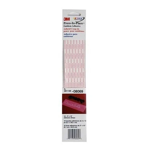 3M - 7000045704 - 3M Press-In-Place Emblem Adhesive 08069 2 in x 12 in (10EA)