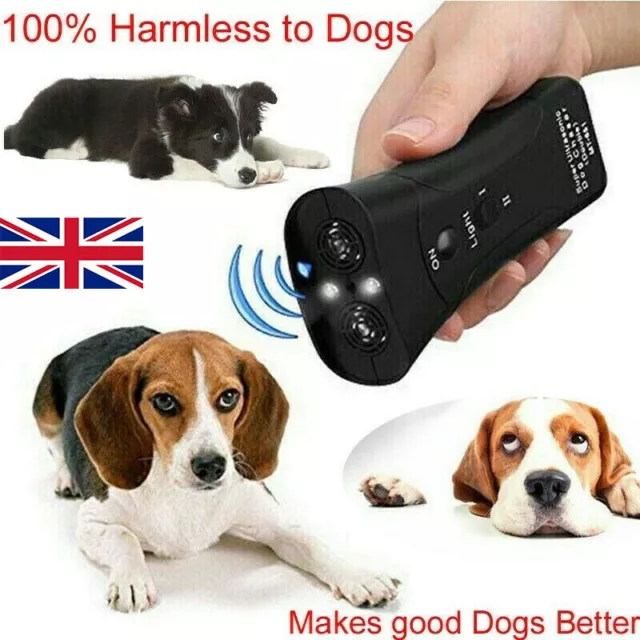 LED Pet Dog Anti Barking Stop Bark Training Repeller Control Device Ultrasonic