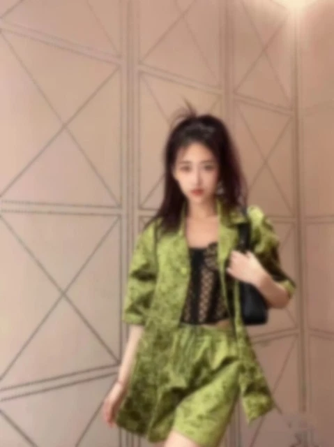 New Women Casual Velvet Top +Shorts Suits