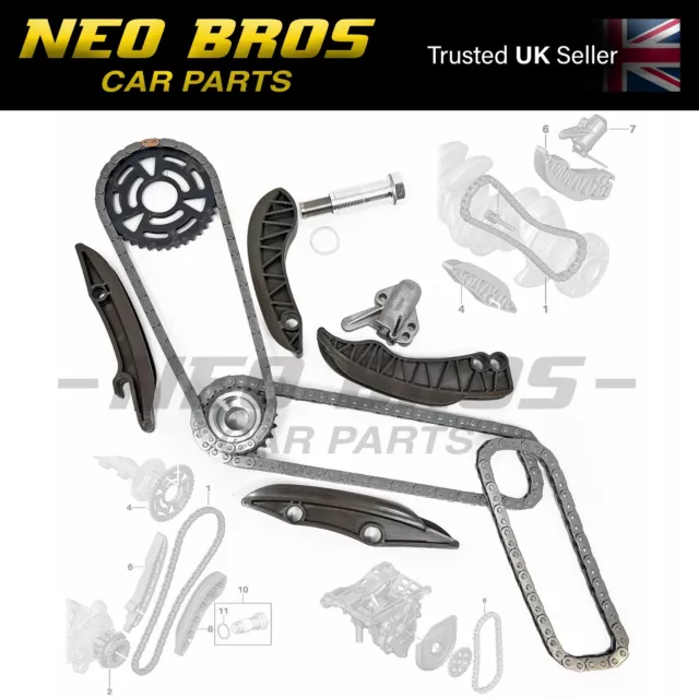 HEAVY DUTY Upper & Lower Engine Timing Chain Kit BMW MINI 1.6 2.0 Diesel N47 D20