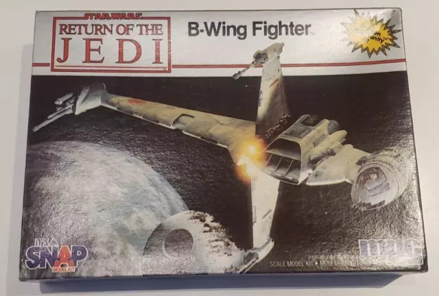 RARE Modèle KIT MPC Star Wars B-Wing Fighter 1983 COMPLET Return Jedi N°1974