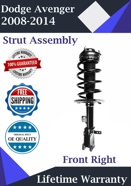 OE Front Right Struts For 2008-2014 Dodge Avenger 3.5L  3.6L Lifetime Warranty
