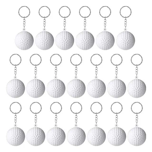 20 Pack Ball Keychains for Party Favors, Ball Stress Ball,School Carnival R N9U5
