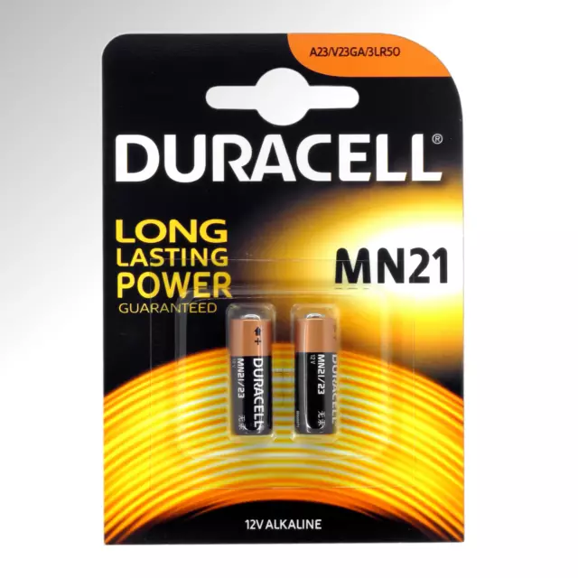 2x Duracell MN21 12V Alkaline Batterien 12 Volt LR23A 23AE A23G L1028 23A A23S