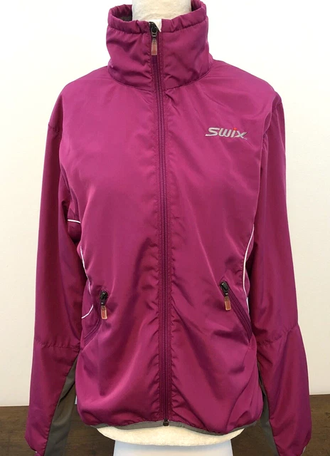 Swix Womens Full Zip Lightweight Jacket Pink Size Medium