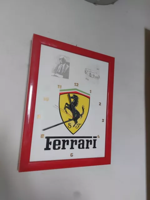 Orologio da muro Ferrari vintage 90' su ceramica Ferrari F40 Raro 3