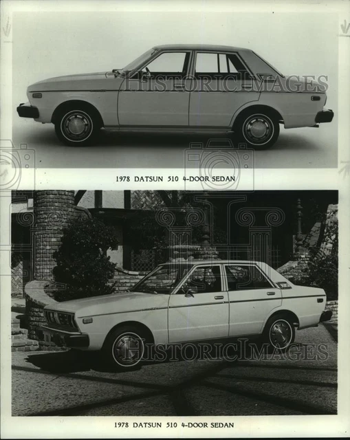 1977 Press Photo 1978 Datsun 510 four door sedan in Chicago