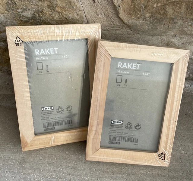 NEW IKEA 2 sets of Raket Unfinished Wood Photo Picture Frames 4x6 (6